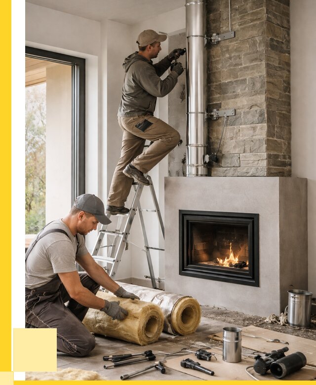 Монтаж дымоходов для каминов в Барабинске от 15236 р. ЭриданБбн