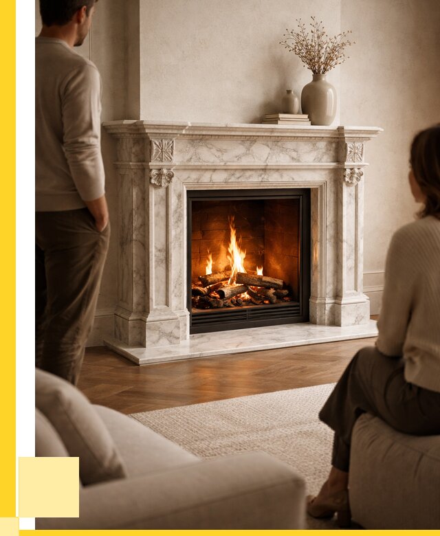 Мраморные камины под ключ в Барабинске от 253925 р. | ЭриданБбн