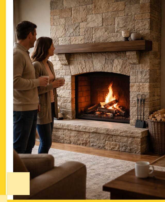 Каменные камины на заказ в Барабинске от 182826 р. | ЭриданБбн