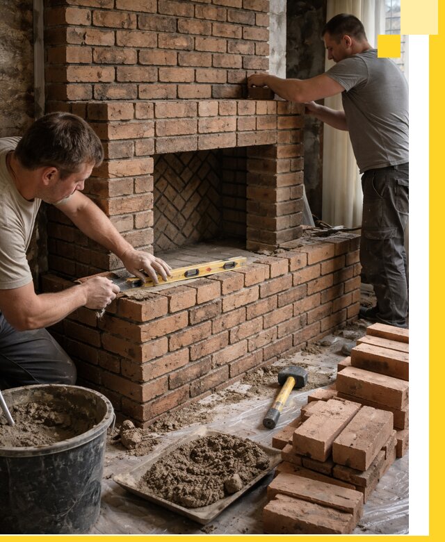 Изготовление и установка кирпичных каминов в Барабинске