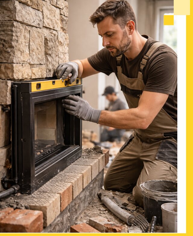 Дровяные камины под ключ в Барабинске: монтаж, обустройство