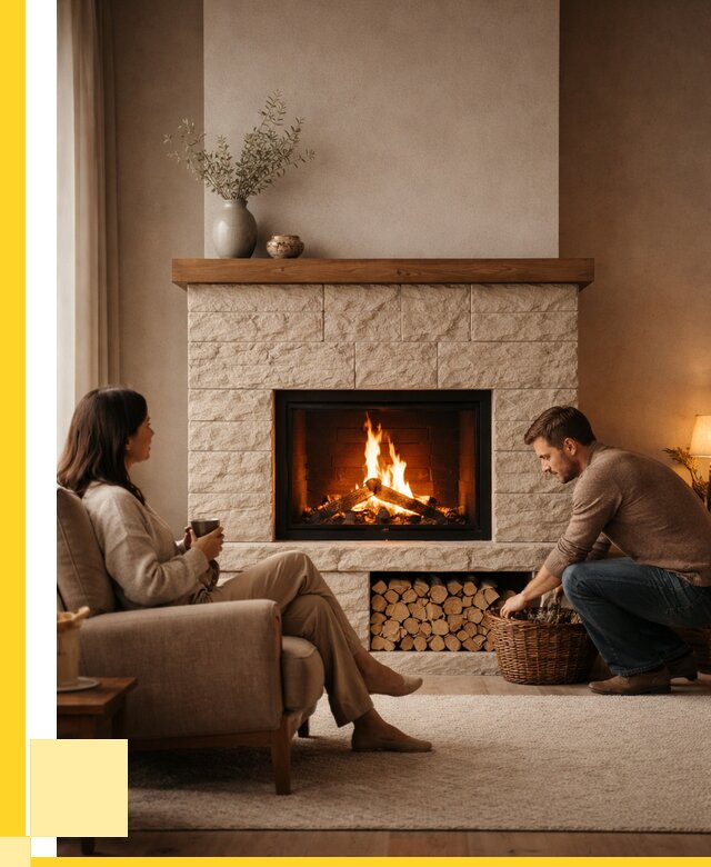 Камины для дома в Барабинске под ключ от 152355 р. | ЭриданБбн