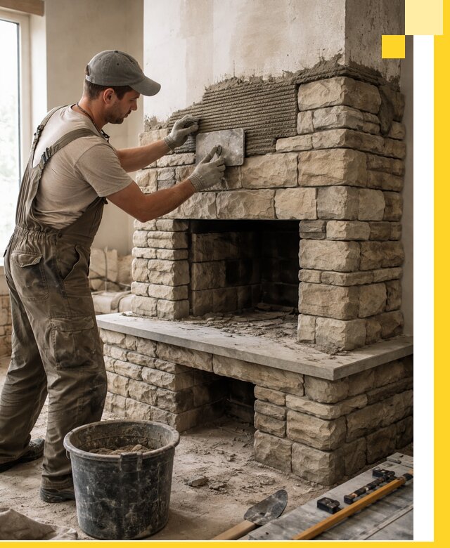 Строительство каминов под ключ в Барабинске от проектирования до монтажа