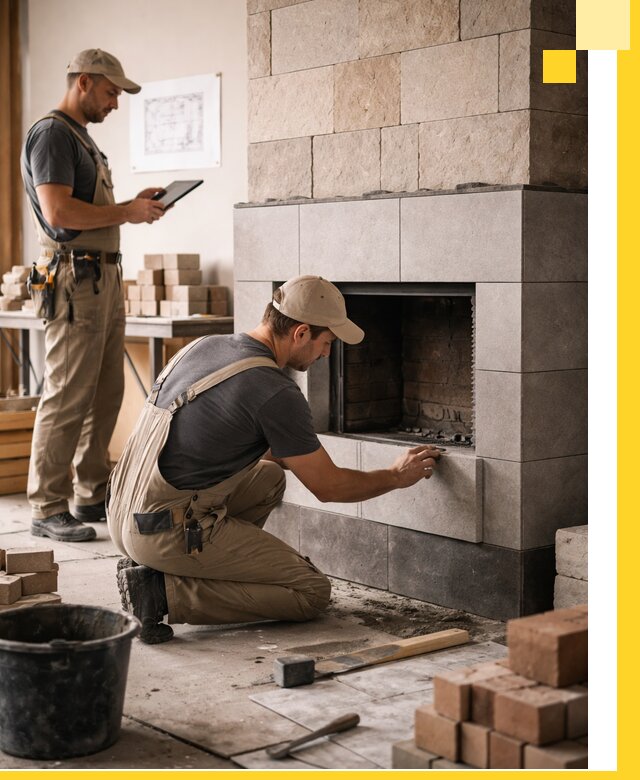 Индивидуальные проекты каминов и каминных систем в Барабинске