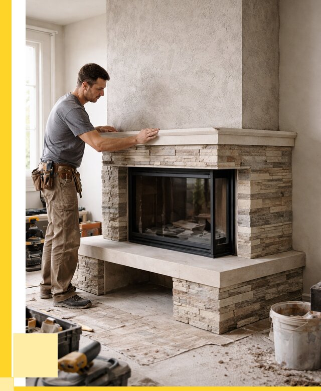 Изготовление каминов под ключ в Барабинске от 152355 р. | ЭриданБбн