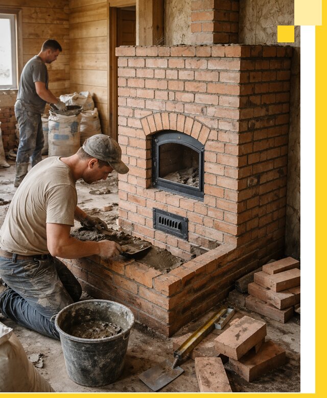 Профессиональное строительство печей в Барабинске под ключ