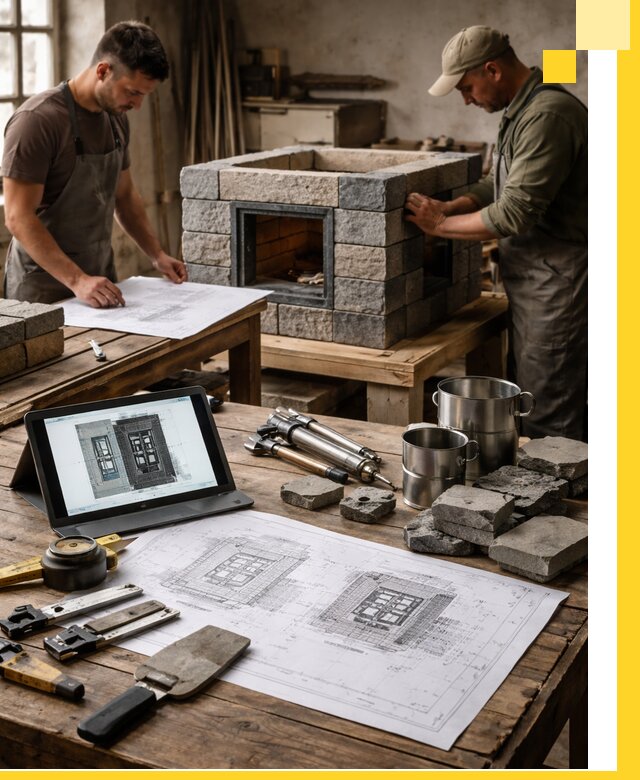 Разработка проектов печей с согласованием и монтажом в Барабинске