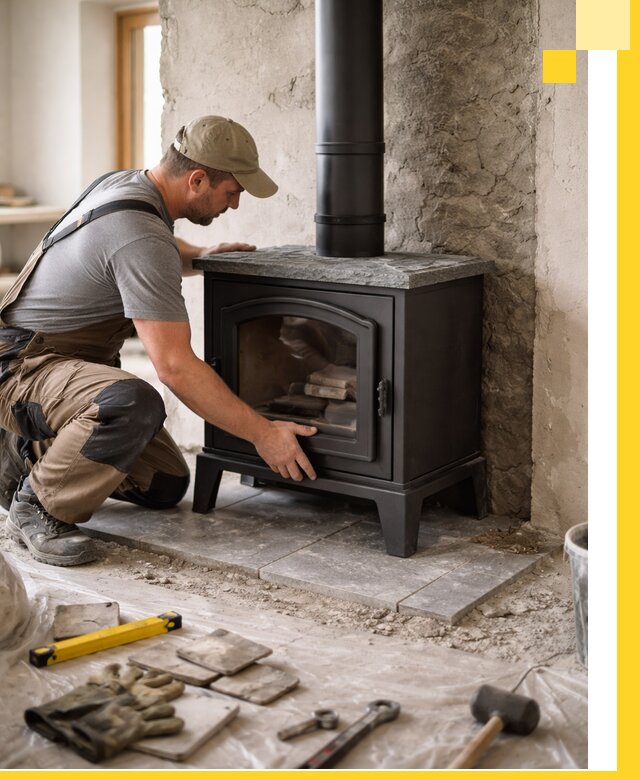 Профессиональный монтаж печей и каминов в Барабинске под ключ