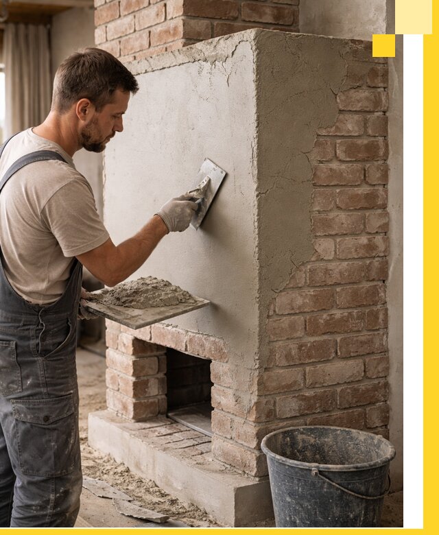 Отделка печей и облицовка каминов в Барабинске под ключ