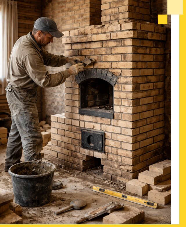 Кирпичные печи под ключ в Барабинске: проектирование и кладка
