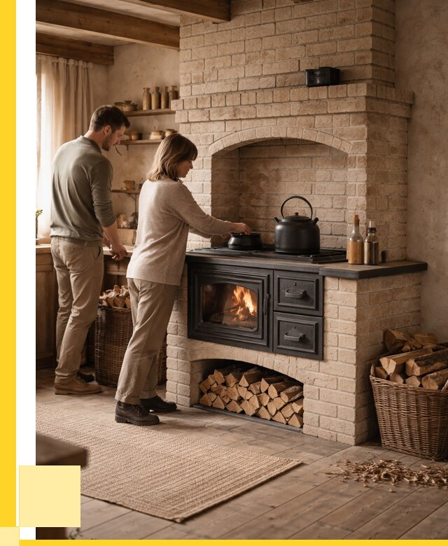 Печи с плитой в Барабинске от 45707 р. | ЭриданБбн — кирпичная печь