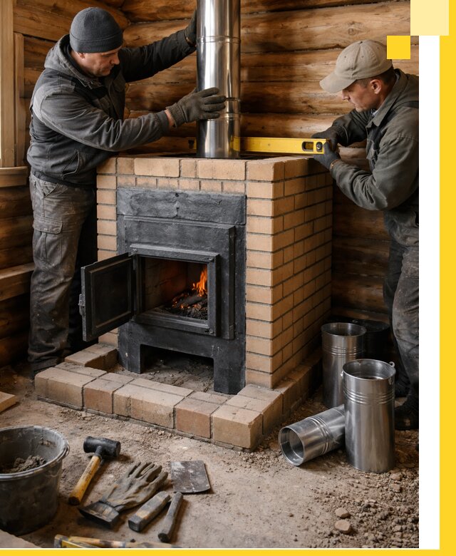 Проектирование, изготовление и установка банных печей в Барабинске