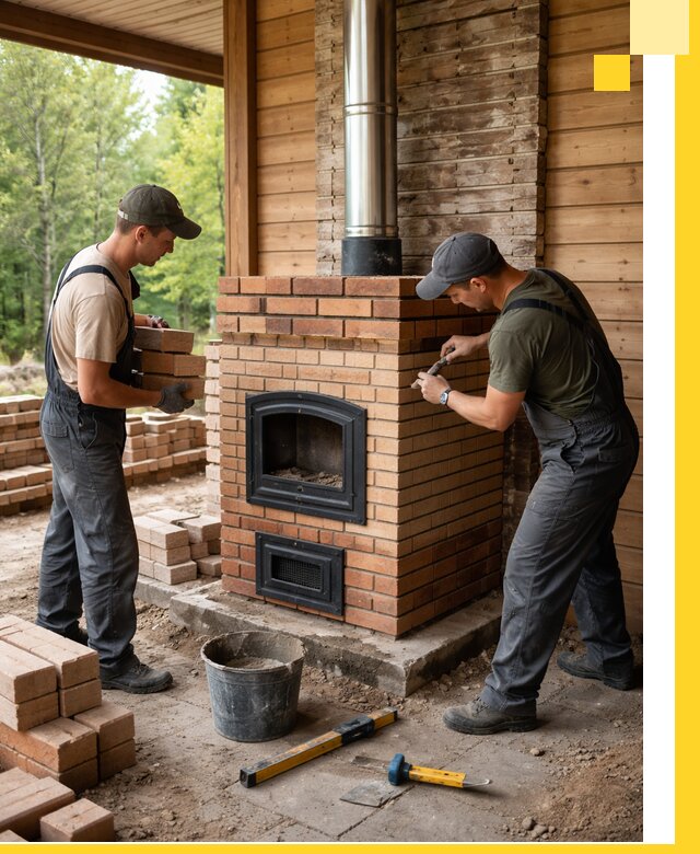 Производство и установка дачных печей под ключ в Барабинске