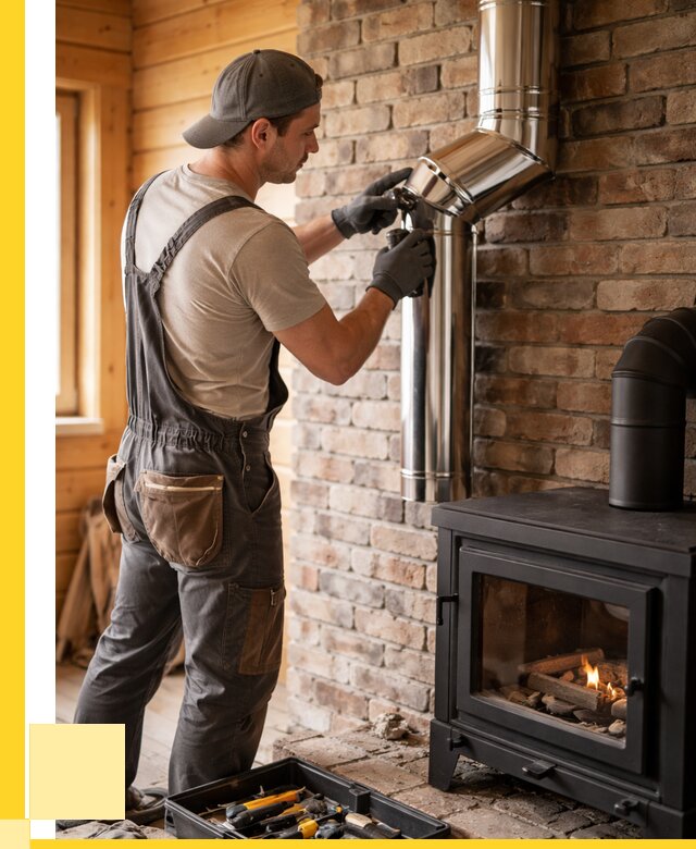 Монтаж дымоходов для печей в Барабинске от 7618 р. | ЭриданБбн