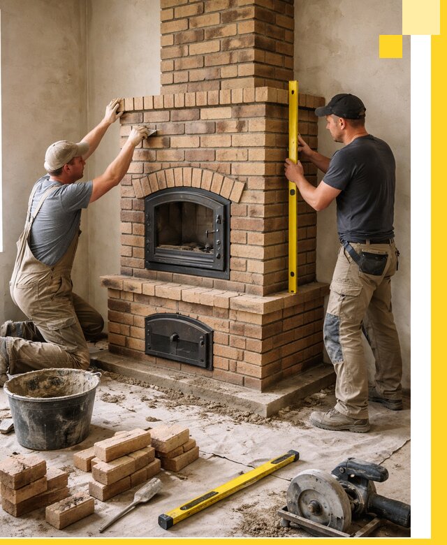 Продажа и установка печей и каминов для дома под ключ в Барабинске