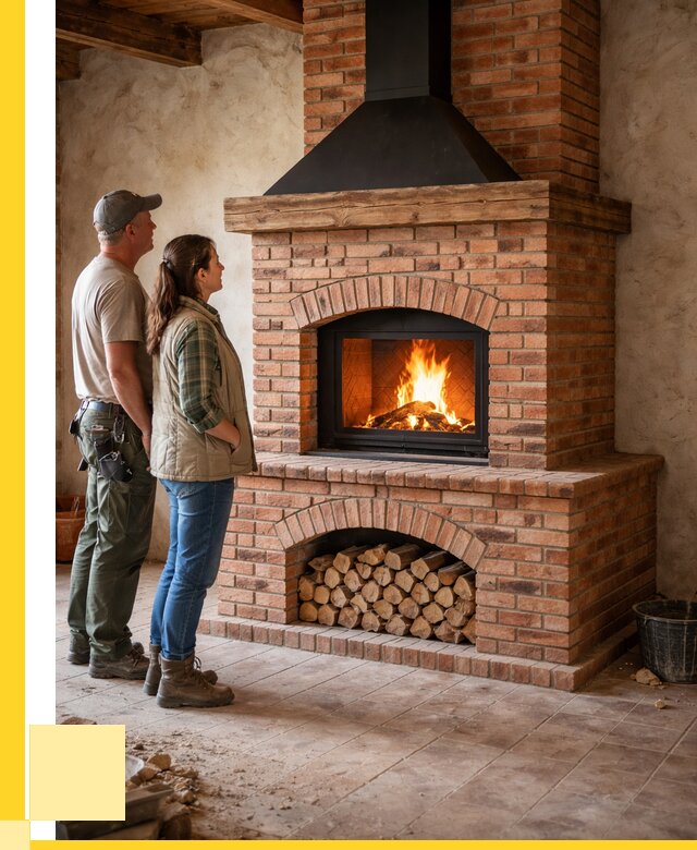 Печи камины из кирпича в Барабинске от 121884 р. | ЭриданБбн