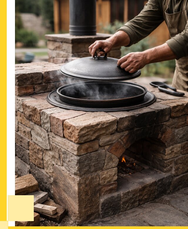 Печи для казана в Барабинске по цене от 18283 р. | ЭриданБбн