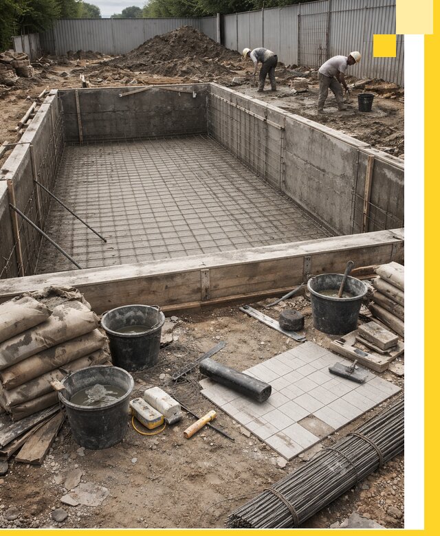 Строительство бассейнов под ключ в Барабинске, дизайн и монтаж