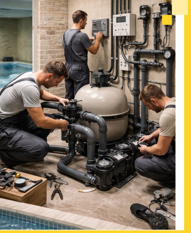 Комплексное оборудование для бассейнов под ключ в Барабинске