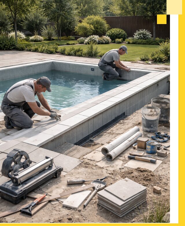 Строительство открытых бассейнов под ключ в Барабинске профессионально