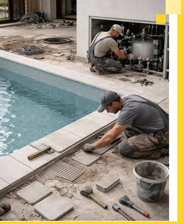 Строительство и монтаж бассейнов в коттедже в Барабинске