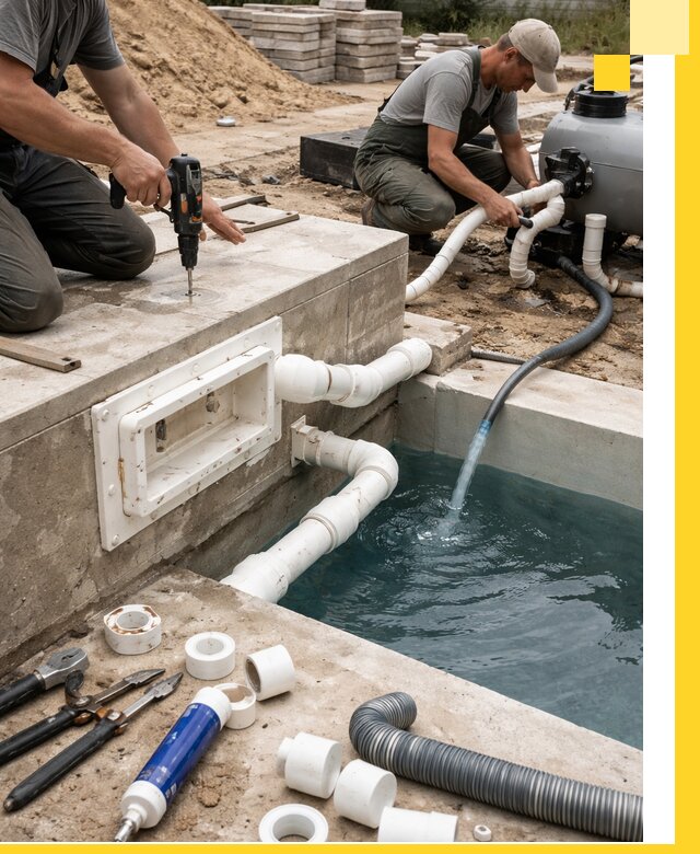 Строительство скиммерных бассейнов под ключ в Барабинске