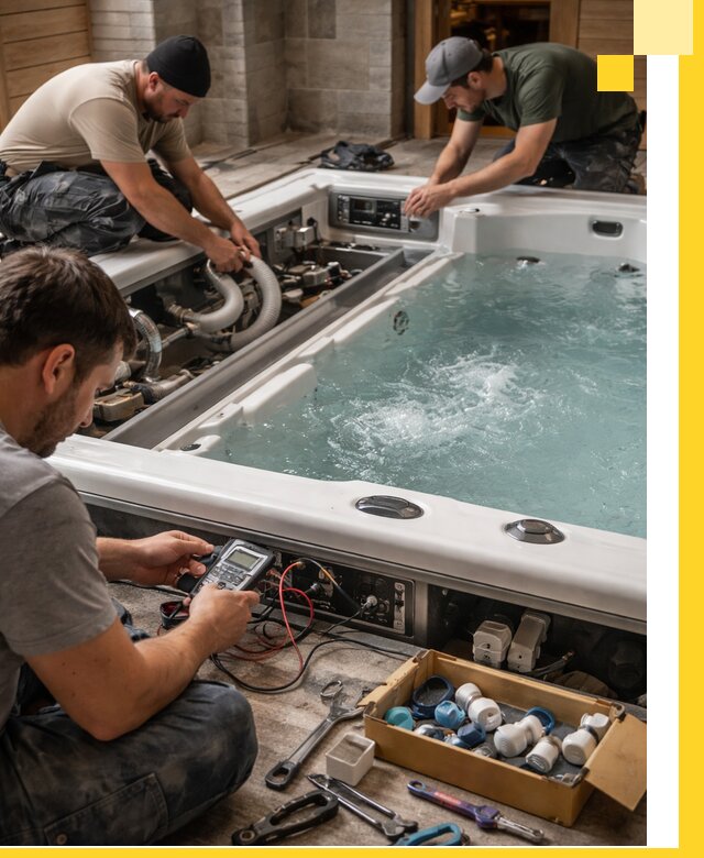 Гидромассажные бассейны под ключ в Барабинске, дизайн и монтаж