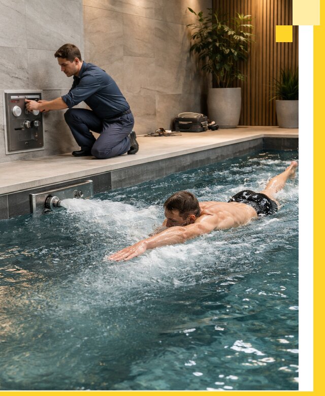 Проектирование и монтаж бассейнов с противотоком в Барабинске