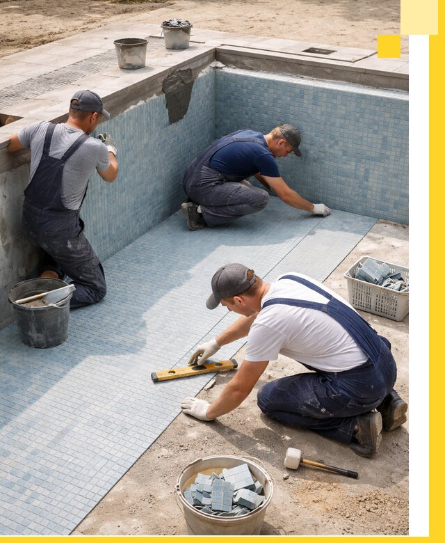 Укладка и установка плитки для бассейнов под ключ в Барабинске