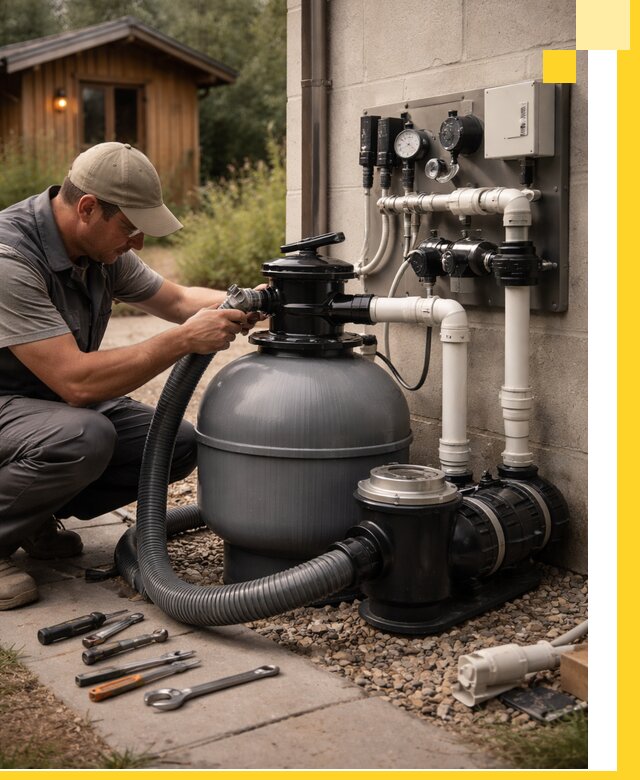 Продажа и монтаж фильтров и насосов для бассейнов в Барабинске