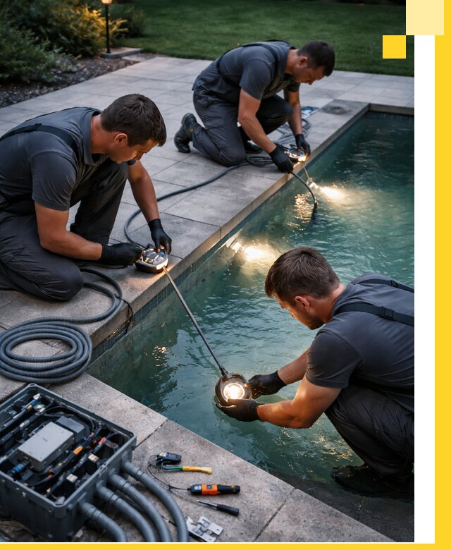 Профессиональное освещение бассейнов в Барабинске: дизайн и монтаж