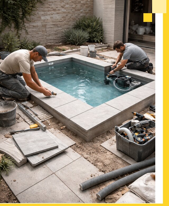 Мини бассейны под ключ в Барабинске, дизайн и установка