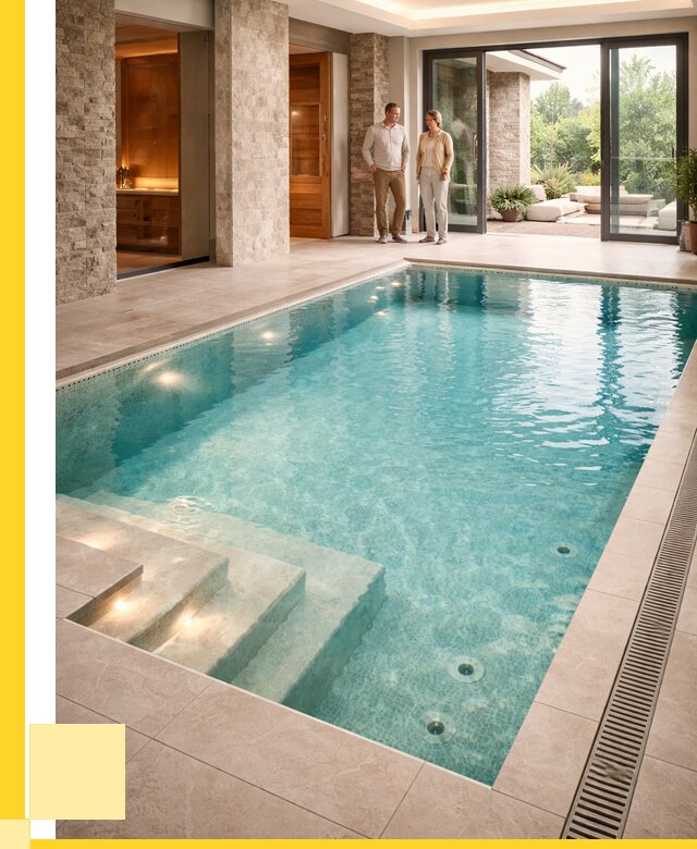 Бассейн во дворе в Барабинске: проект, отделка от 1218840 р. | ЭриданБбн