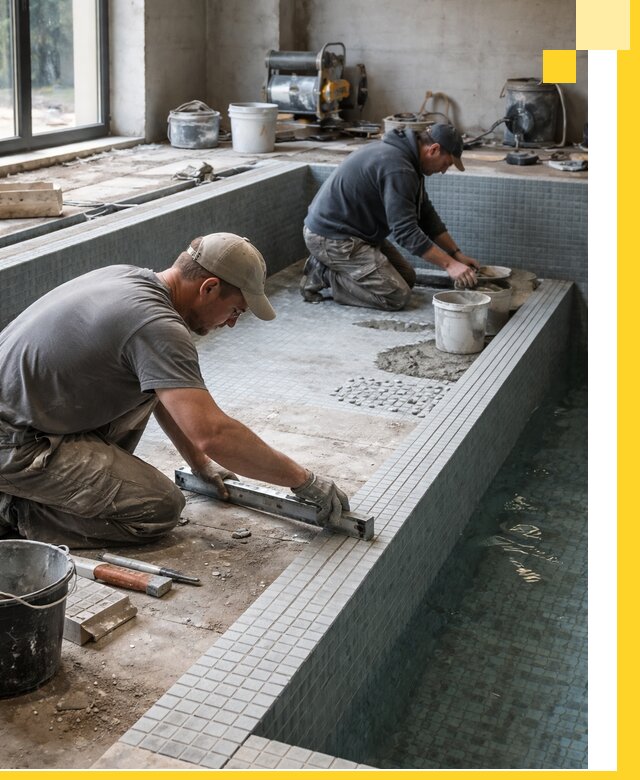 Строительство бассейна в частном доме в Барабинске под ключ