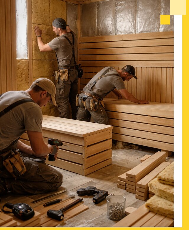 Профессиональное строительство саун под ключ в Барабинске