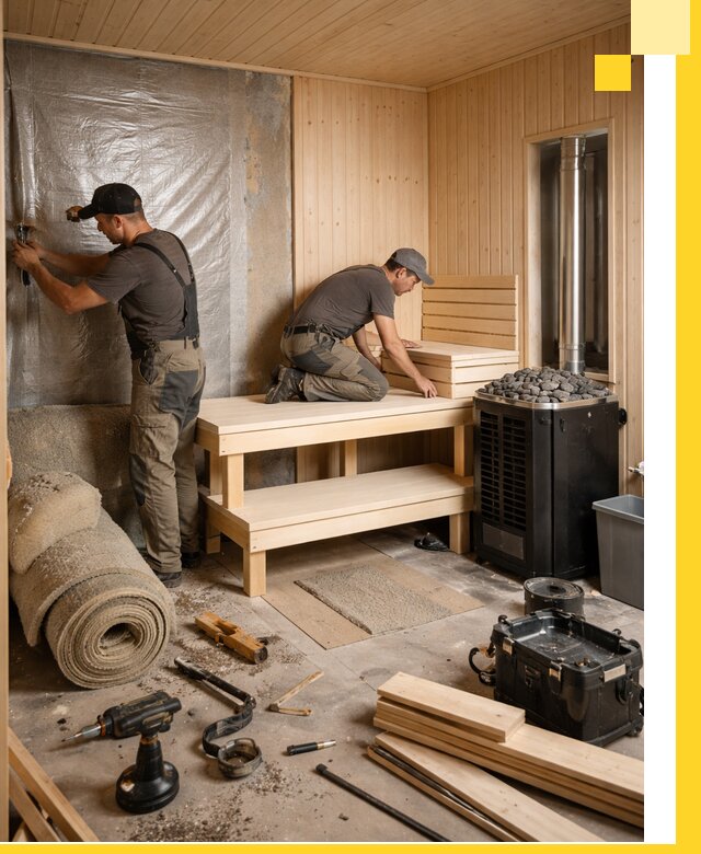 Проекты саун под ключ в Барабинске дизайн и строительство