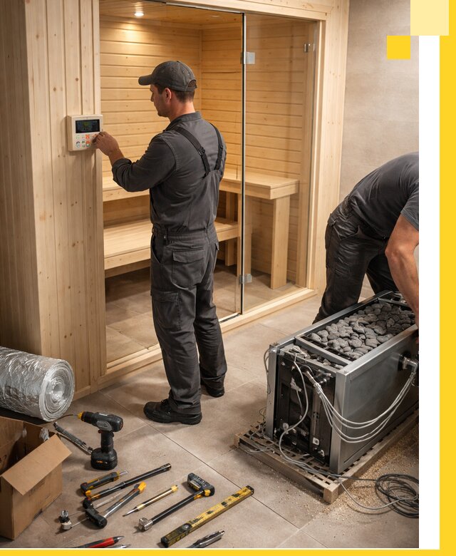 Поставка, установка и монтаж электрических саун в Барабинске