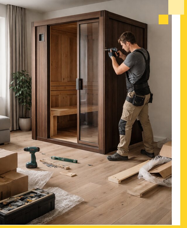 Установка и производство мини саун под ключ в Барабинске