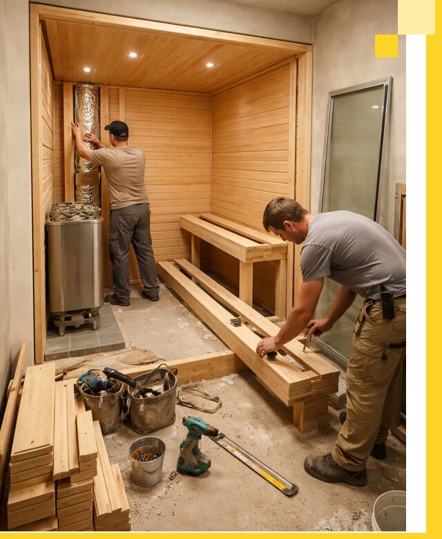 Проектирование и установка домашних саун под ключ в Барабинске