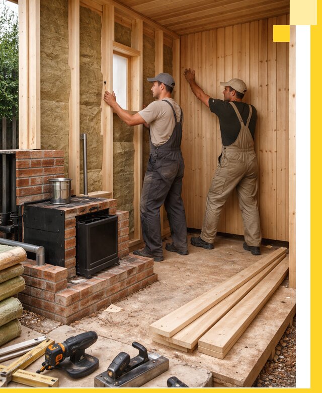 Строительство и установка дачных саун под ключ в Барабинске