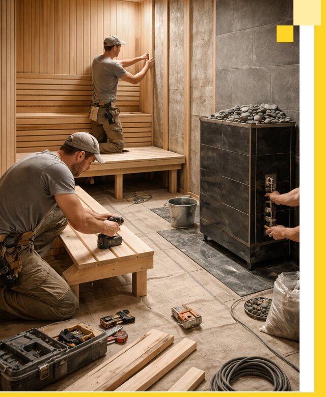 Дизайн и строительство интерьерных саун под ключ в Барабинске