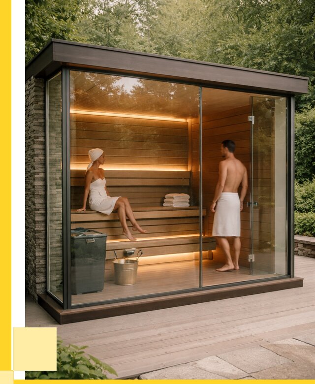 Сауна стеклянная и двери для сауны в Барабинске от 253925 р. | ЭриданБбн
