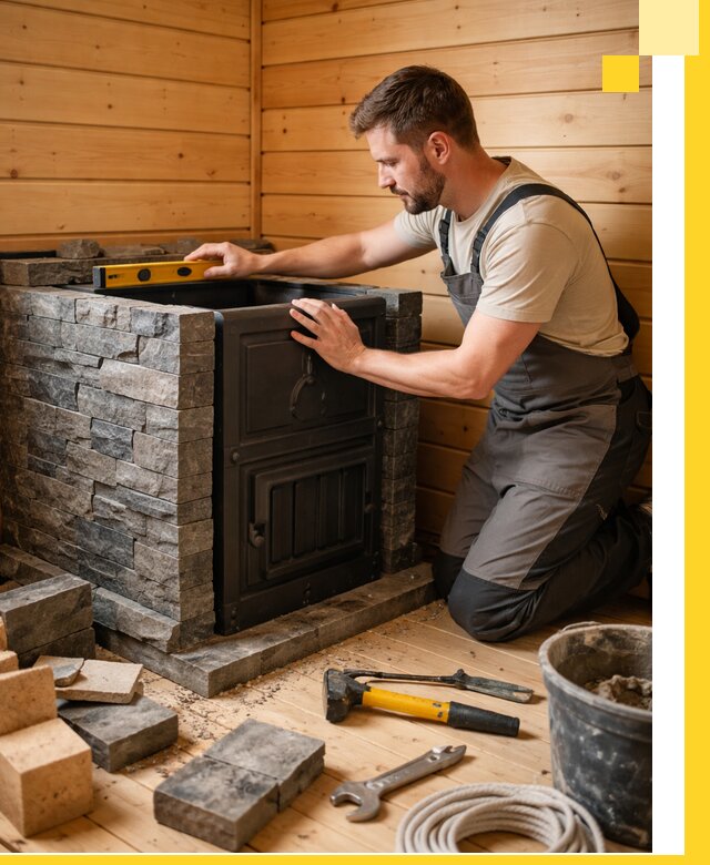 Производство и установка печей для саун под ключ в Барабинске