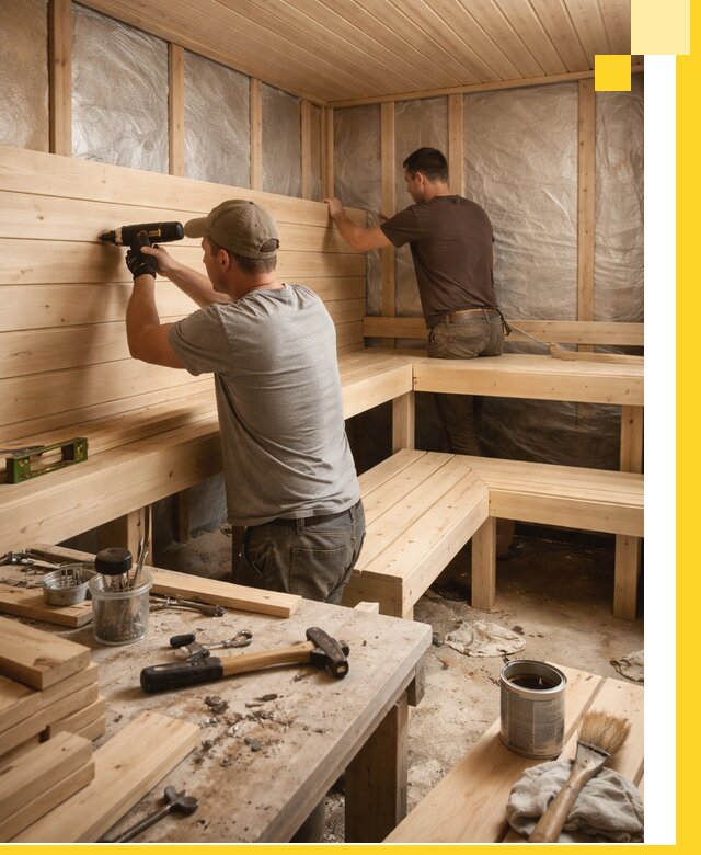 Профессиональная отделка бань и саун под ключ в Барабинске