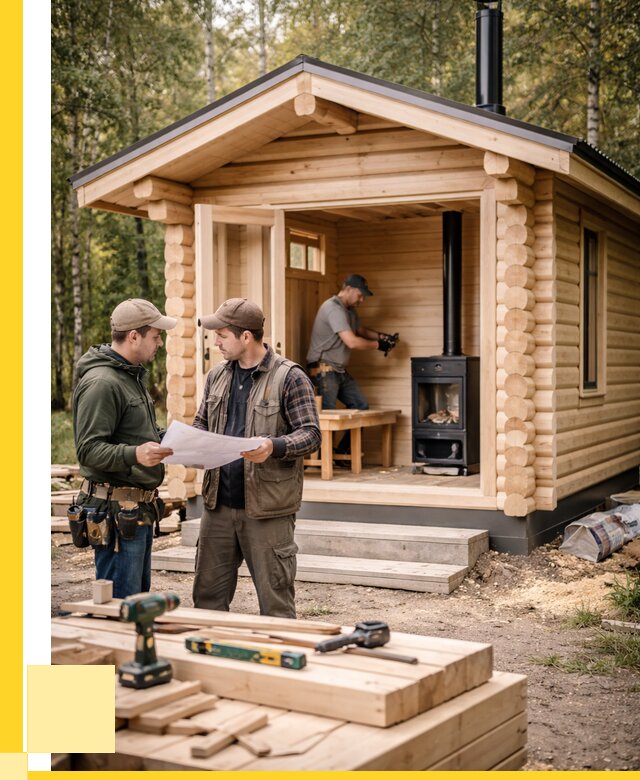 Монтаж бань под ключ в Барабинске — от 203140 р. | ЭриданБбн