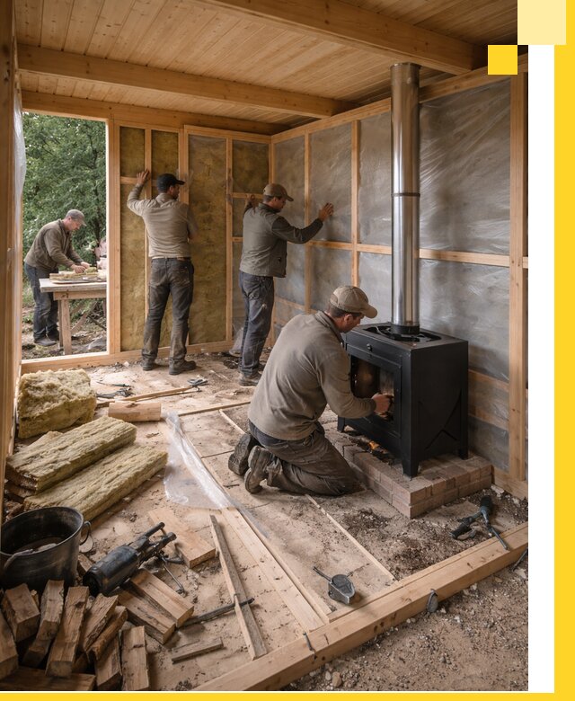 Профессиональный монтаж бань под ключ в Барабинске для дома