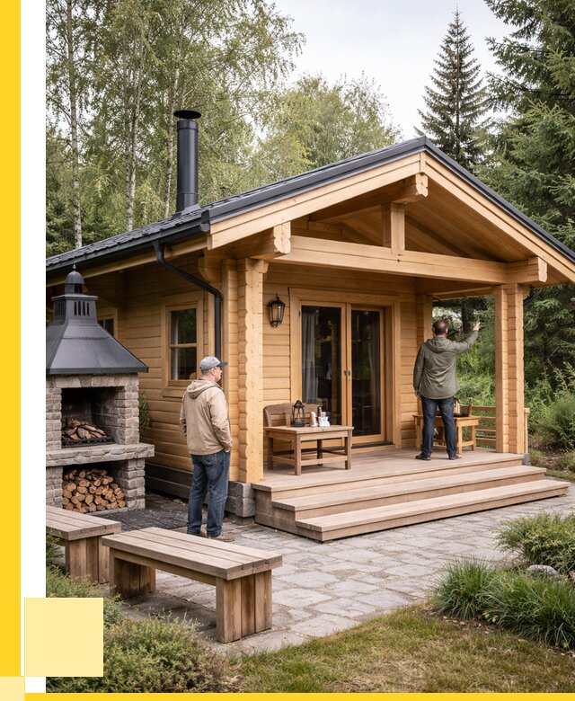 Деревянные бани под ключ в Барабинске от 457065 р. | ЭриданБбн