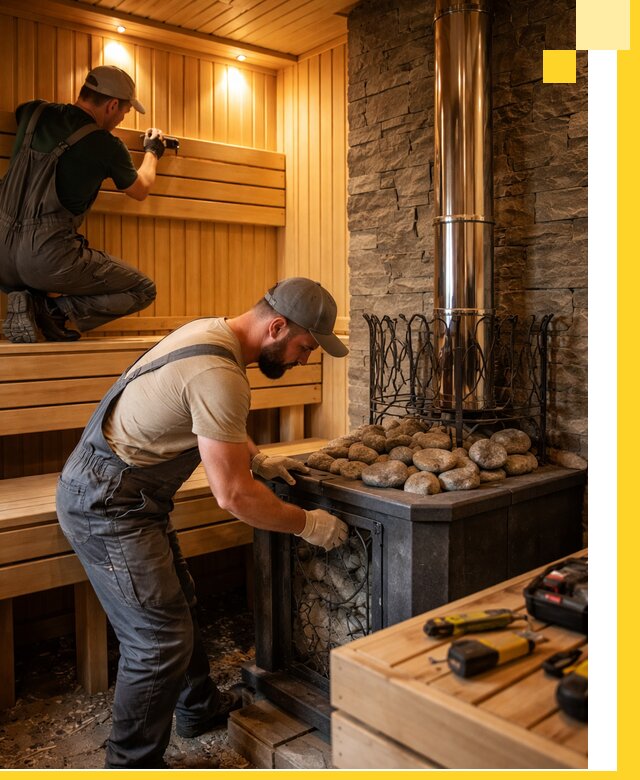 Комплексный дизайн бань, саун и зон отдыха в Барабинске