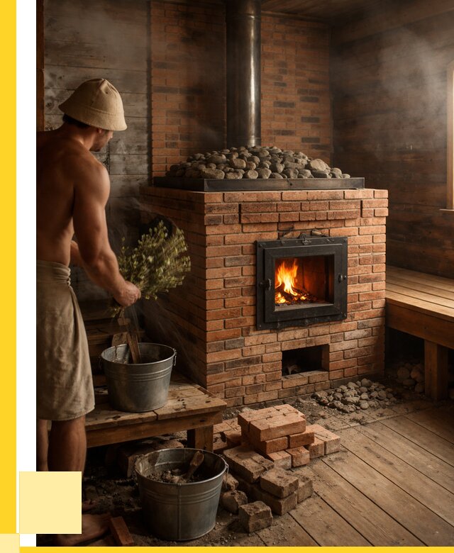 Кирпичные банные печи в Барабинске от 91413 р. | ЭриданБбн