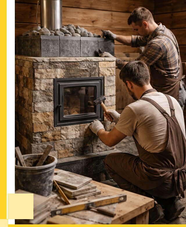 Облицовка банной печи в Барабинске от 15236 р. | ЭриданБбн